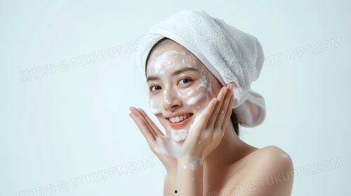 卸妆的照片,还原真实自我